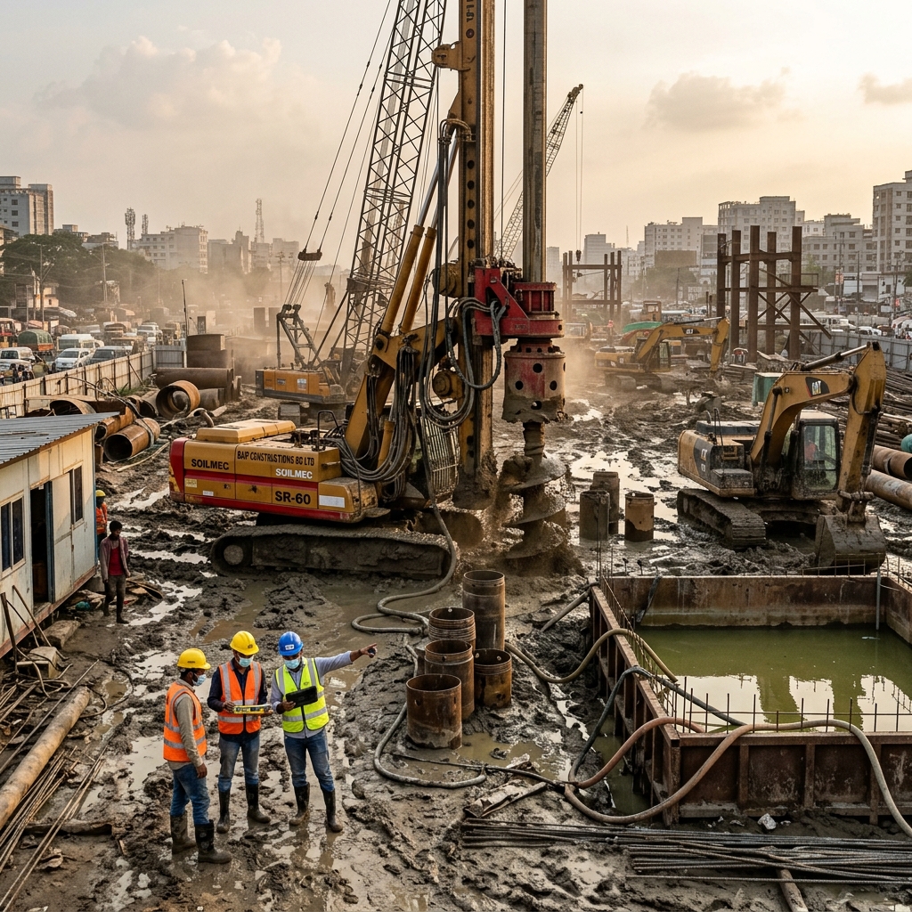 Bongshai Engineering foundation piling operations